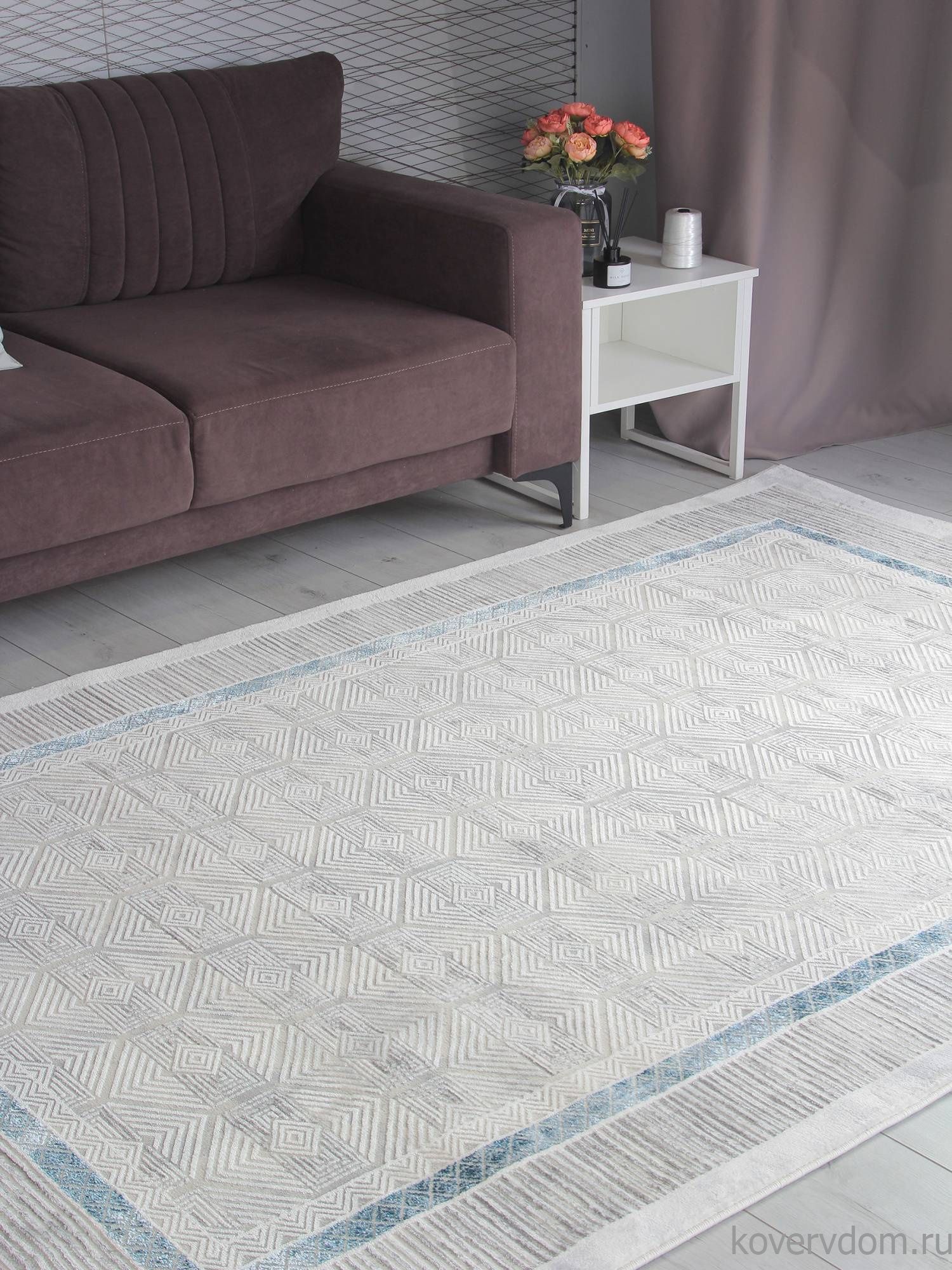 Ковер AMELI 9244B S.L.GREY / P.D.BLUE