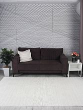 Ковер в спальню белый NENSI GL091W WHITE / WHITE