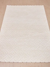 Ковер в спальню белый Sofia 0E426A White-White