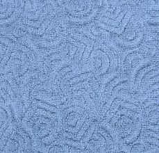 Пушистый однотонный ковер-палас GALEON 514 синий