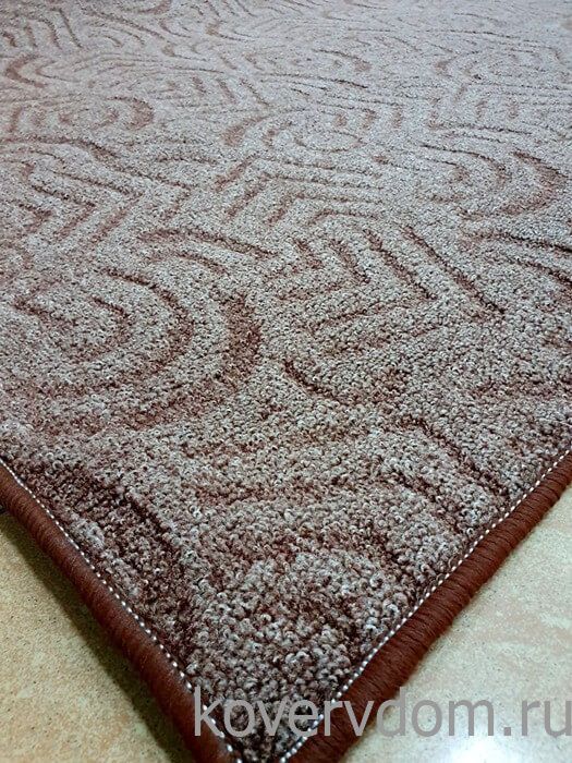Однотонный ковер-палас Galeon 820 коричневый