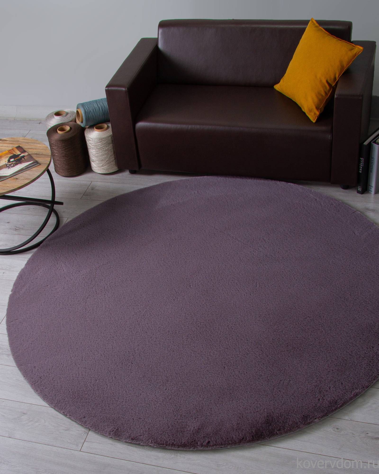 Ковер RABBIT LUXE PX2001 GRAY Круг