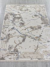 Ковер с бахромой MOSSO 27243A GRY / NAVY