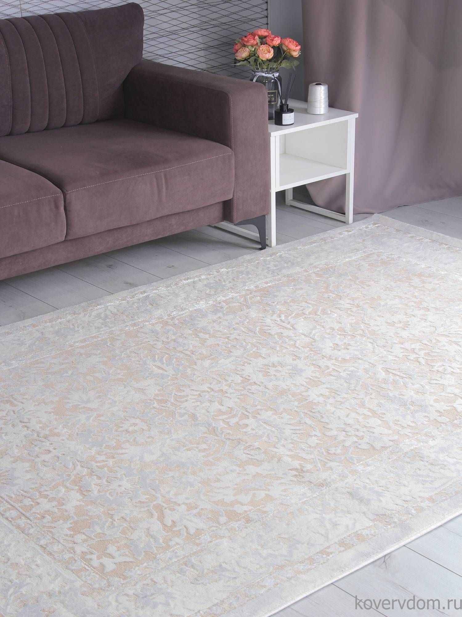 Ковер AMELI 9256A S.BEIGE / P.WHITE