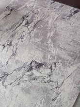 Пушистый круглый ковер NENSI GL071G GREY / GREY