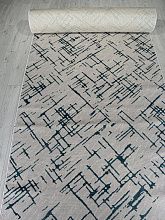 Овальный ковровая Дорожка LIMAN F164 GRAY-D.BLUE