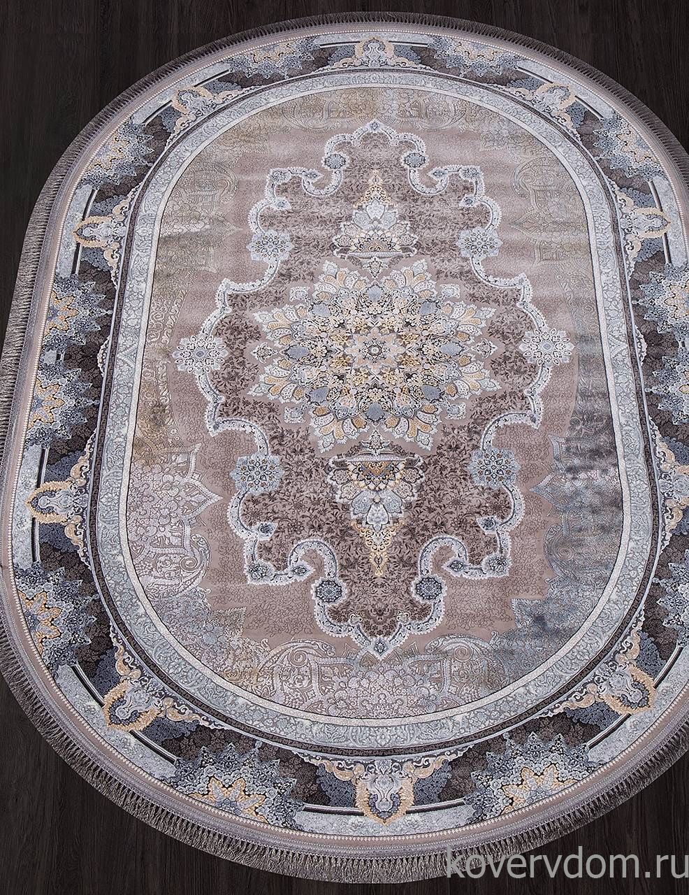 Ковер FARSI 1200 266 LIGHT GRAY Овал