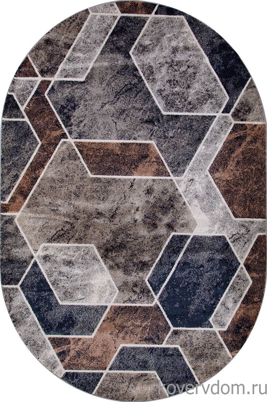 Ковер BOSTON D753 BEIGE-GRAY Овал