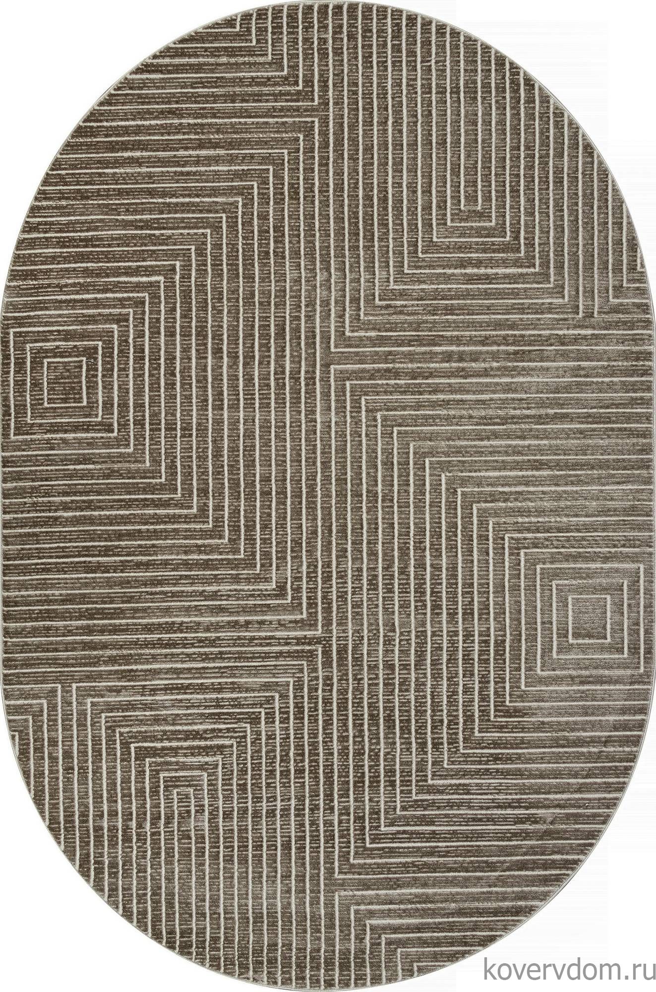 Ковер SIROCCO E256AL BROWN / BEIGE Овал