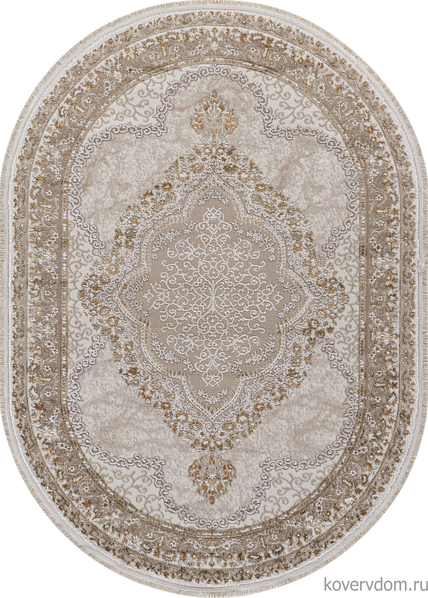 Ковер MOSSO 27226A BEIGE / BEIGE Овал