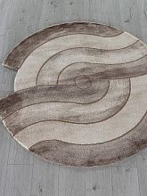 Овальный ковер SAFIR 00836A BROWN / BROWN Круг