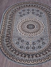 Ковер из полипропилена SIERRA-A D504 BLUE-BROWN 2 Овал