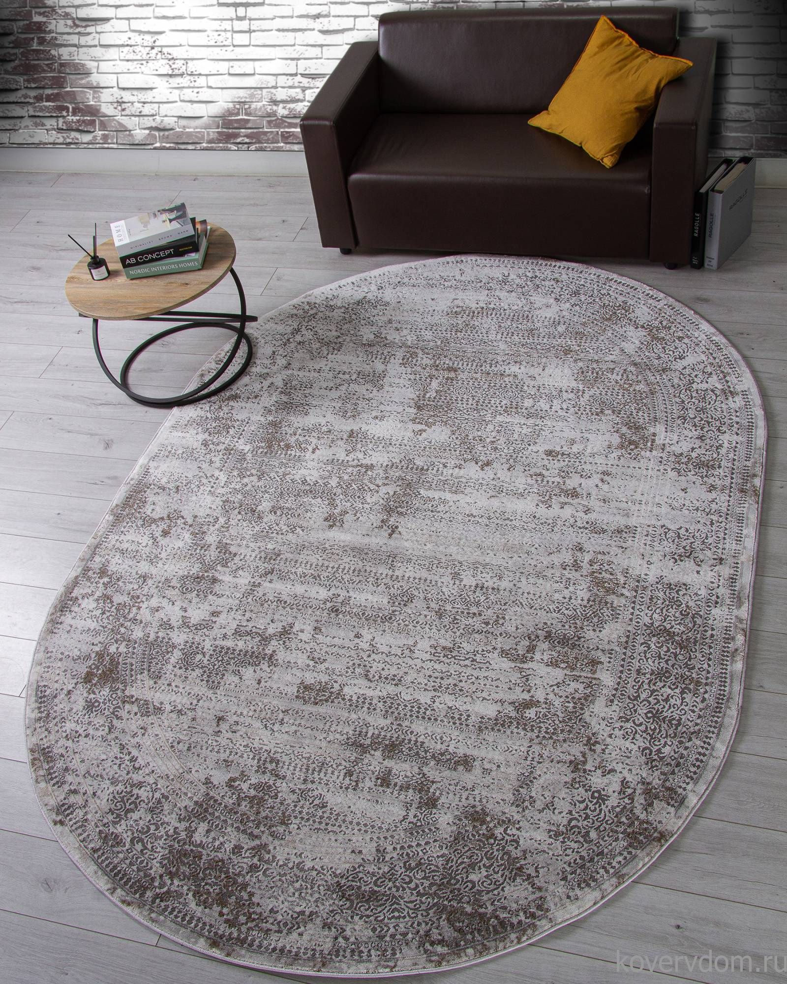 Ковер GRAFF F239 GRAY-BEIGE Овал Ковер GRAFF F239 GRAY-BEIGE Овал