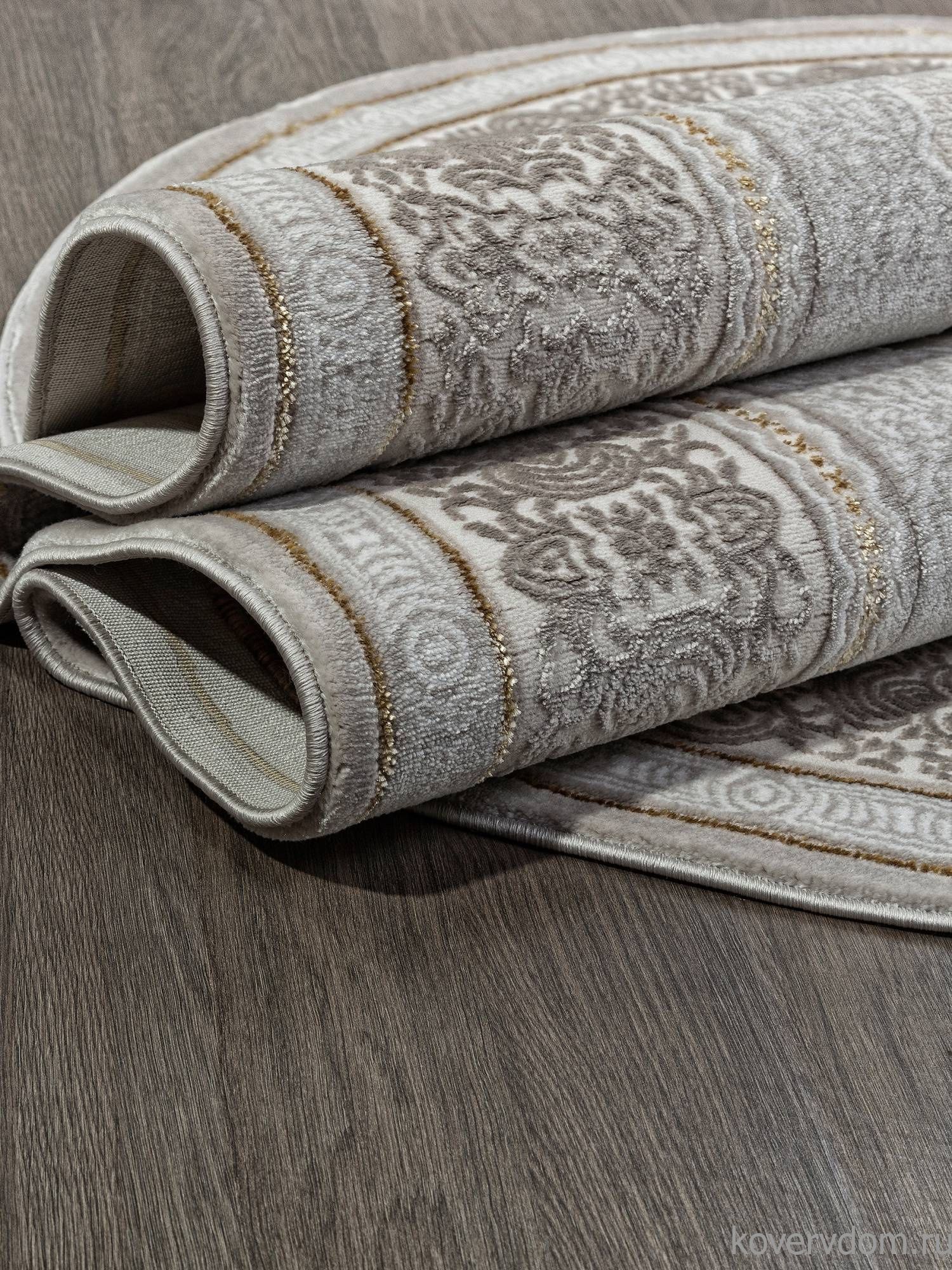 Ковер NENSI GL090E BROWN / BROWN Овал