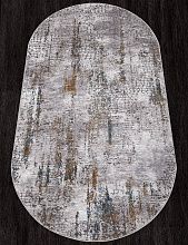 Овальный ковер серый QUANTUM 03016G GREY / GREY Овал