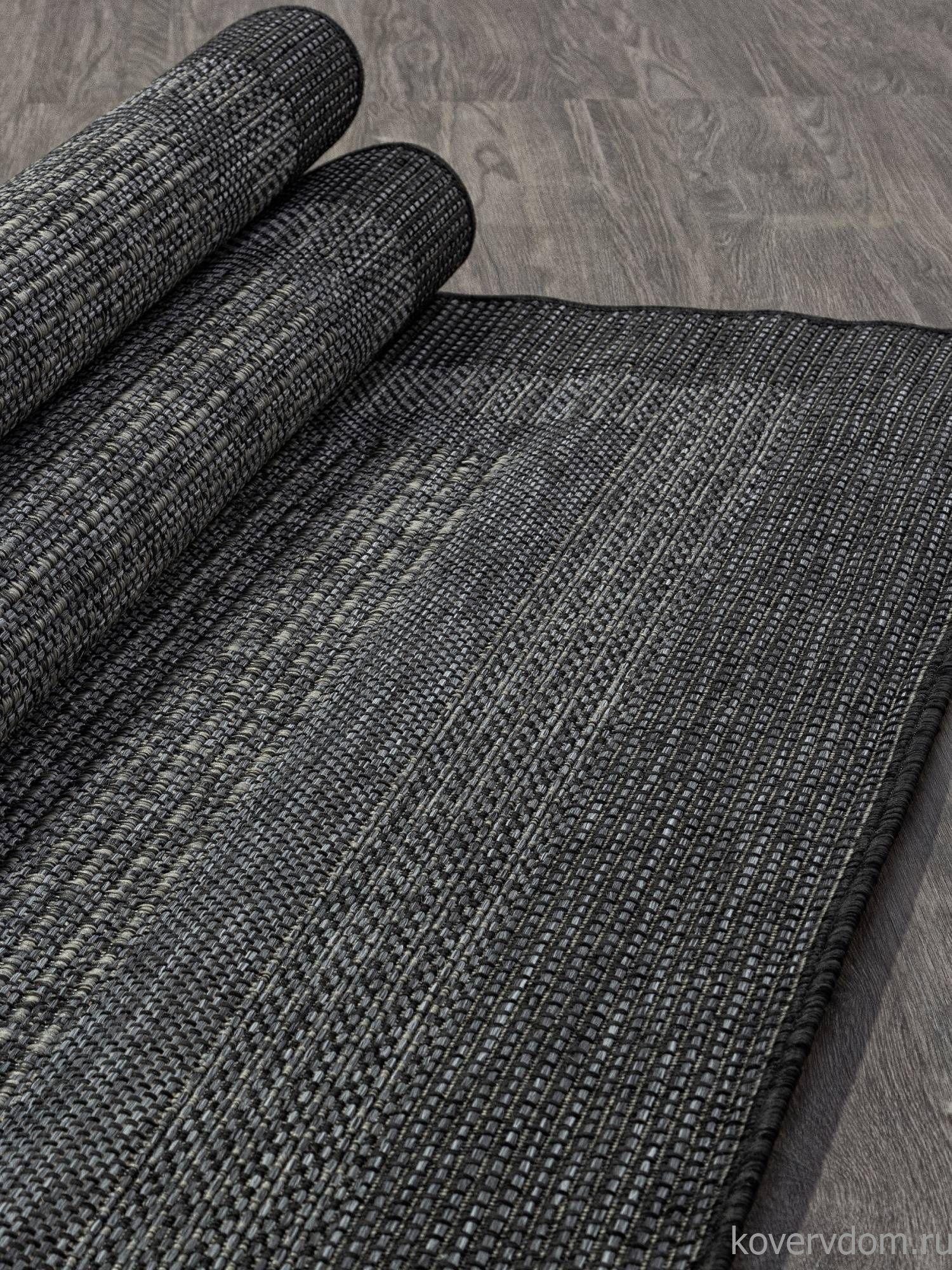 Ковер-циновка INDIGO S117 D.GRAY-BLACK