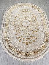 Овальный ковер из Турции ZARINA A123B CREAM / GOLD FDY Овал